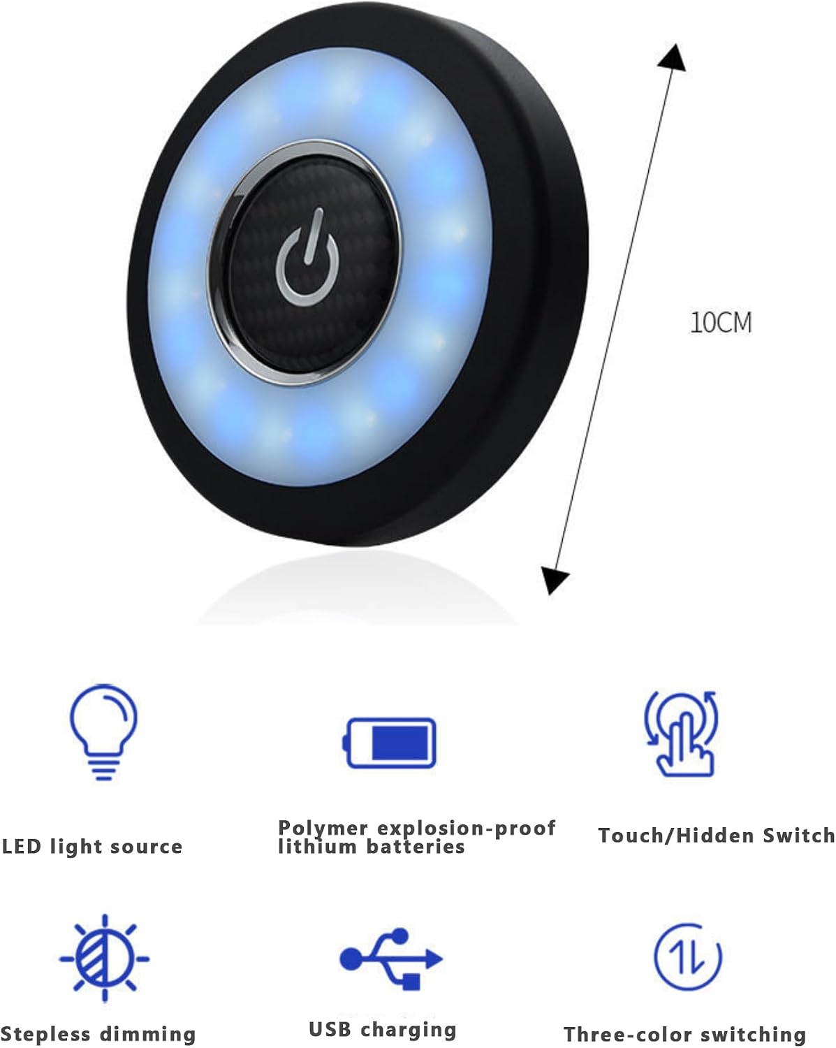 Car Reading Light for Dodge Magnum Neon Charger Challenger Durango Viper, LED Interior Ceiling Roof Lights, Magnetic Rechargeable USB Trunk Lamp Portable Car Interior Atmosphere Light