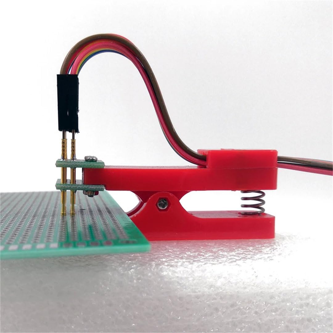 2.54 2.0 1.5 1.27 1.25 100Mil 50Mil 3P 4P 5P 6P 7P PCB Clip Morsetto Fixture Probe Pogo Pin Download Programma Masterizzazione 1,27 mm (fila singola) 6p