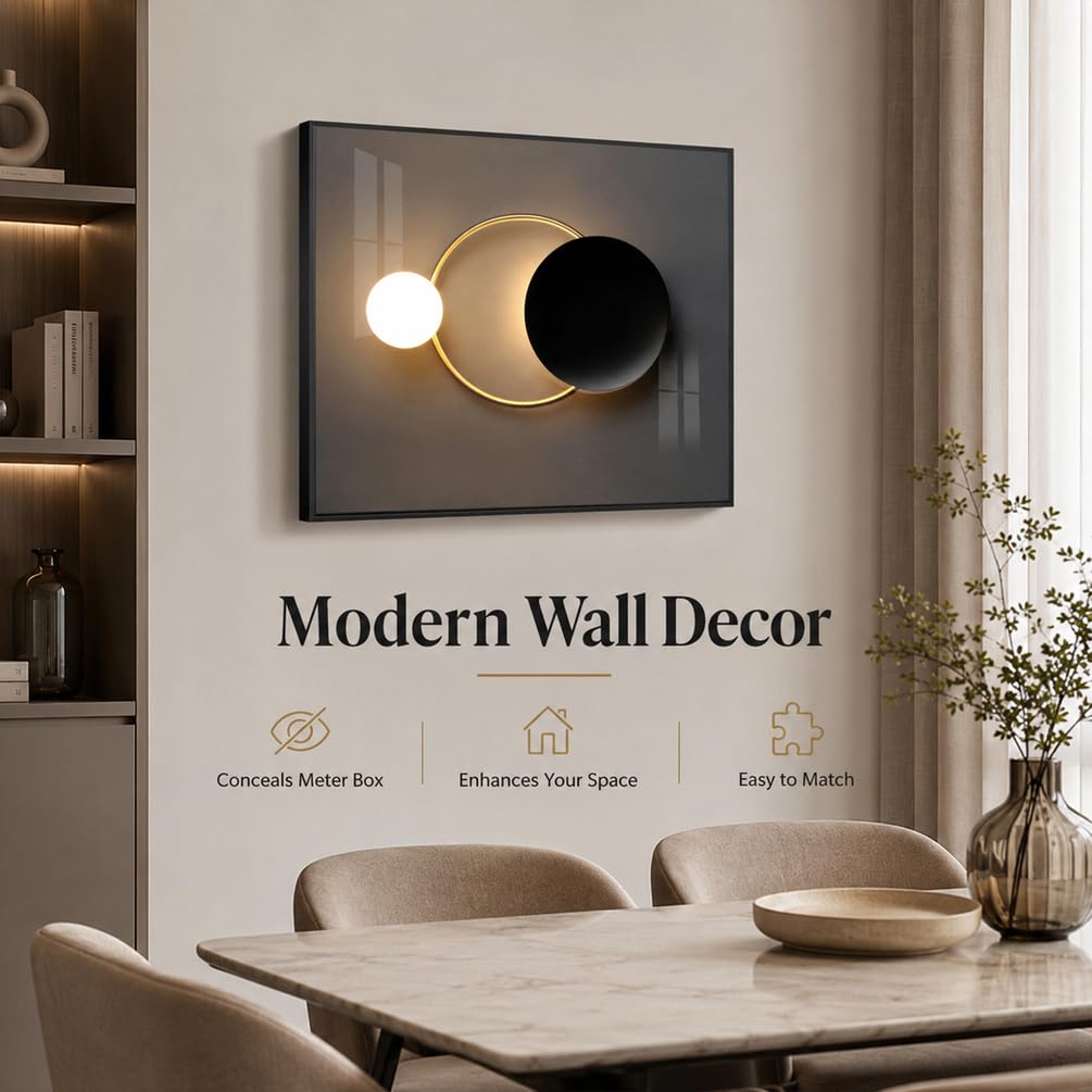Generico Copertura Decorativa per Contatore Elettrico da Parete