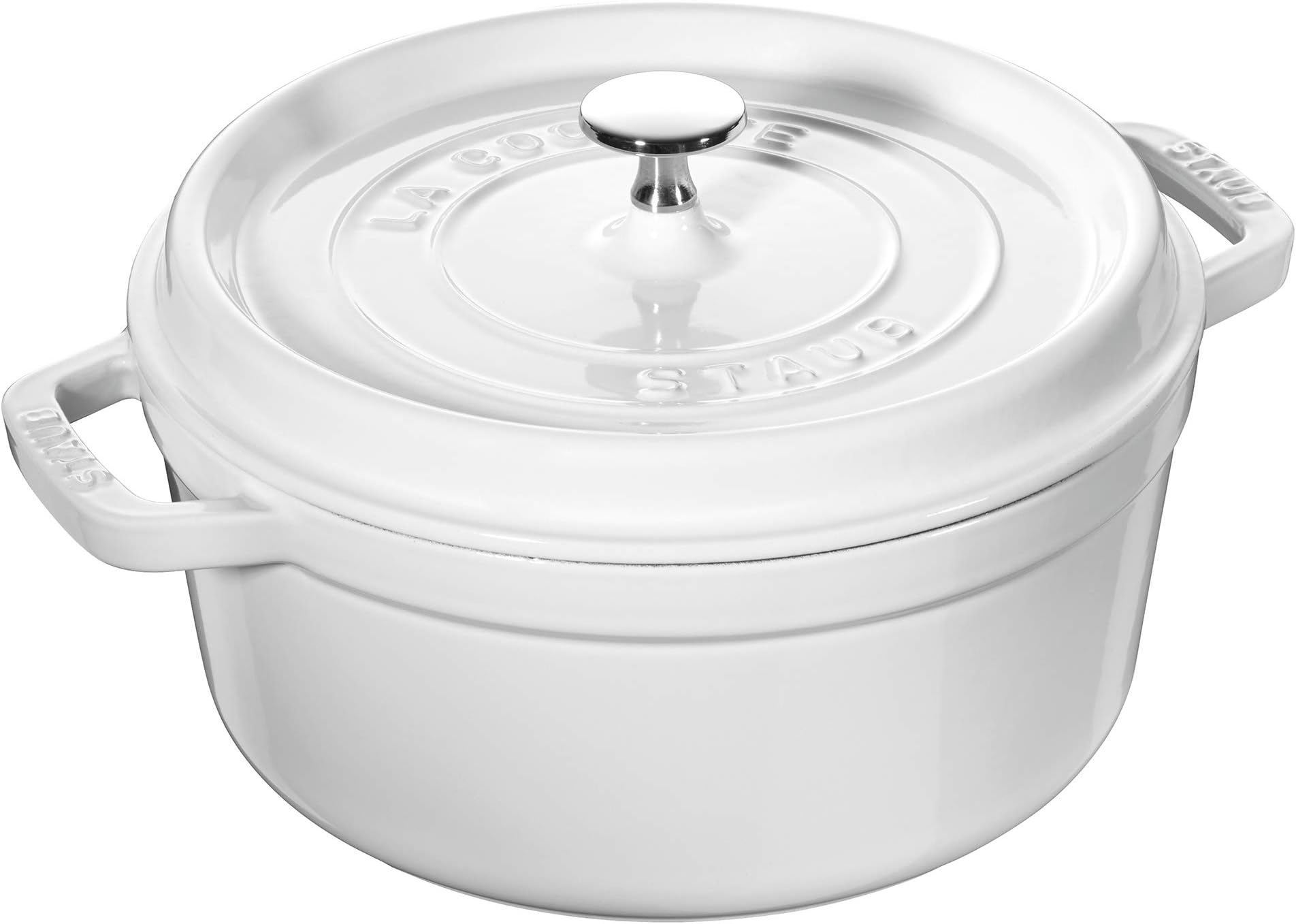 4-Quart Round Casserole 4-Quart White