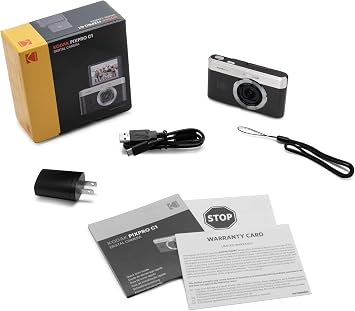 Kodak PIXPRO C1 Digital Camera, 13MP Compact Point & Shoot with 4X Optical Zoom, 180 Degree Flip Screen, 1080p HD Video, Black