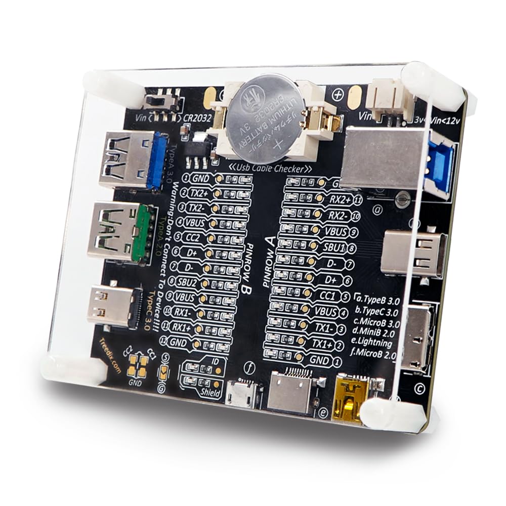 Amazon.co.jp: Treedix USBコネクタケーブルチェッカー アクリル保護板