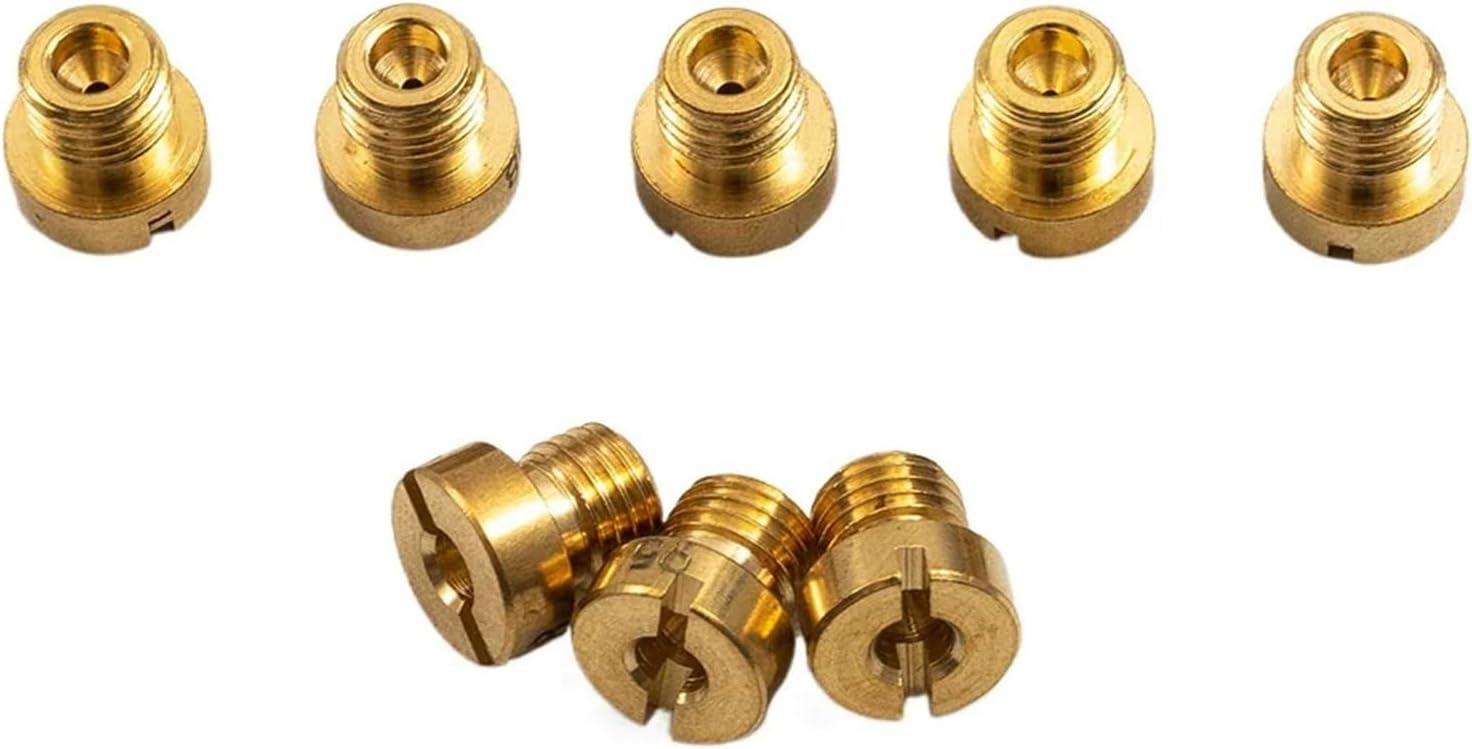 25Pcs Main Jet 55-115 M6 for Dellorto for Mikuni Carburetors 6mm Main Jets Set Carburetor Injector Nozzle Replacement