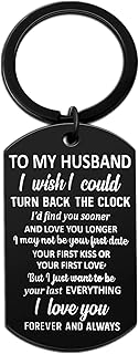 Valentines Day Couples Romantic Gifts for Men Husband Him from Wife Personalized Birthday Boyfriend Gifts for Boyfriend Anniversary Keychain Gifts from Wife Groom Fiance Bridegroom Engagement Wedding