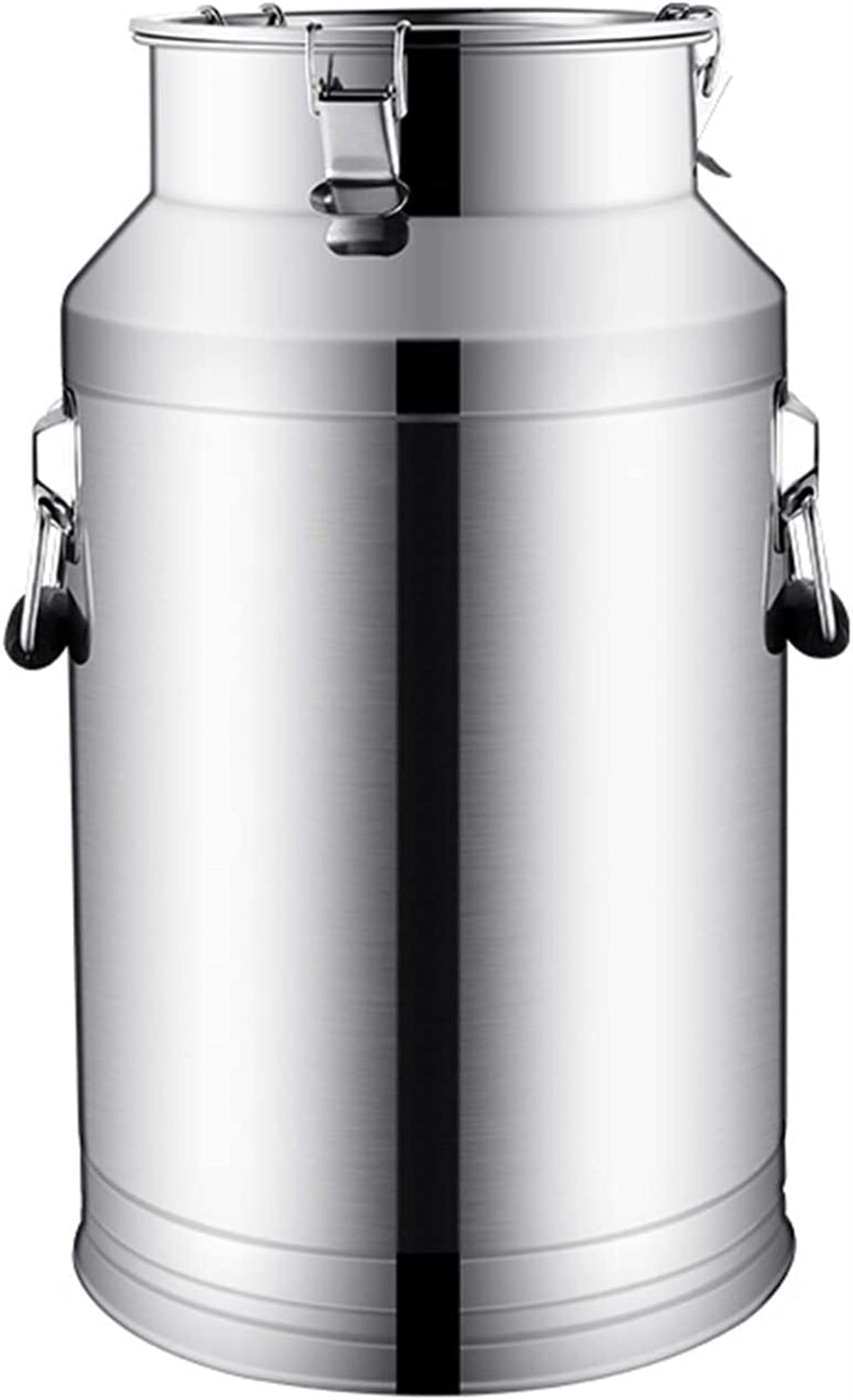 SaryEdge Stainless Steel Milk Transport Cans - Pail Bucket Tote Jug with Silicone Sealed Lid Liquid Container Storage,35L,35l,35l