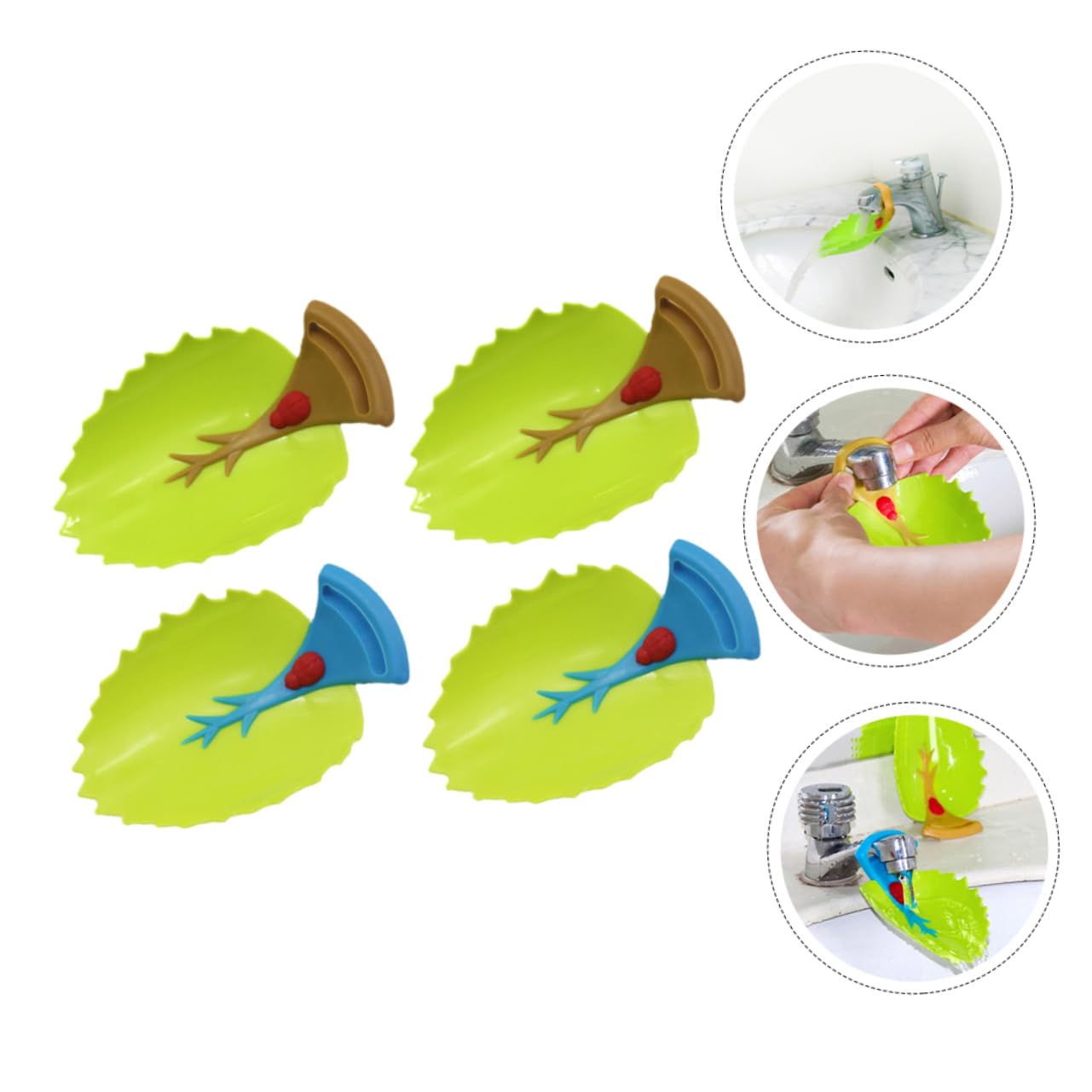 UPKOCH 4pcs Boys and Girls Faucet Extender Bath Faucet Extension for Boy Girl Tap Extender Easy Install Fun Learning