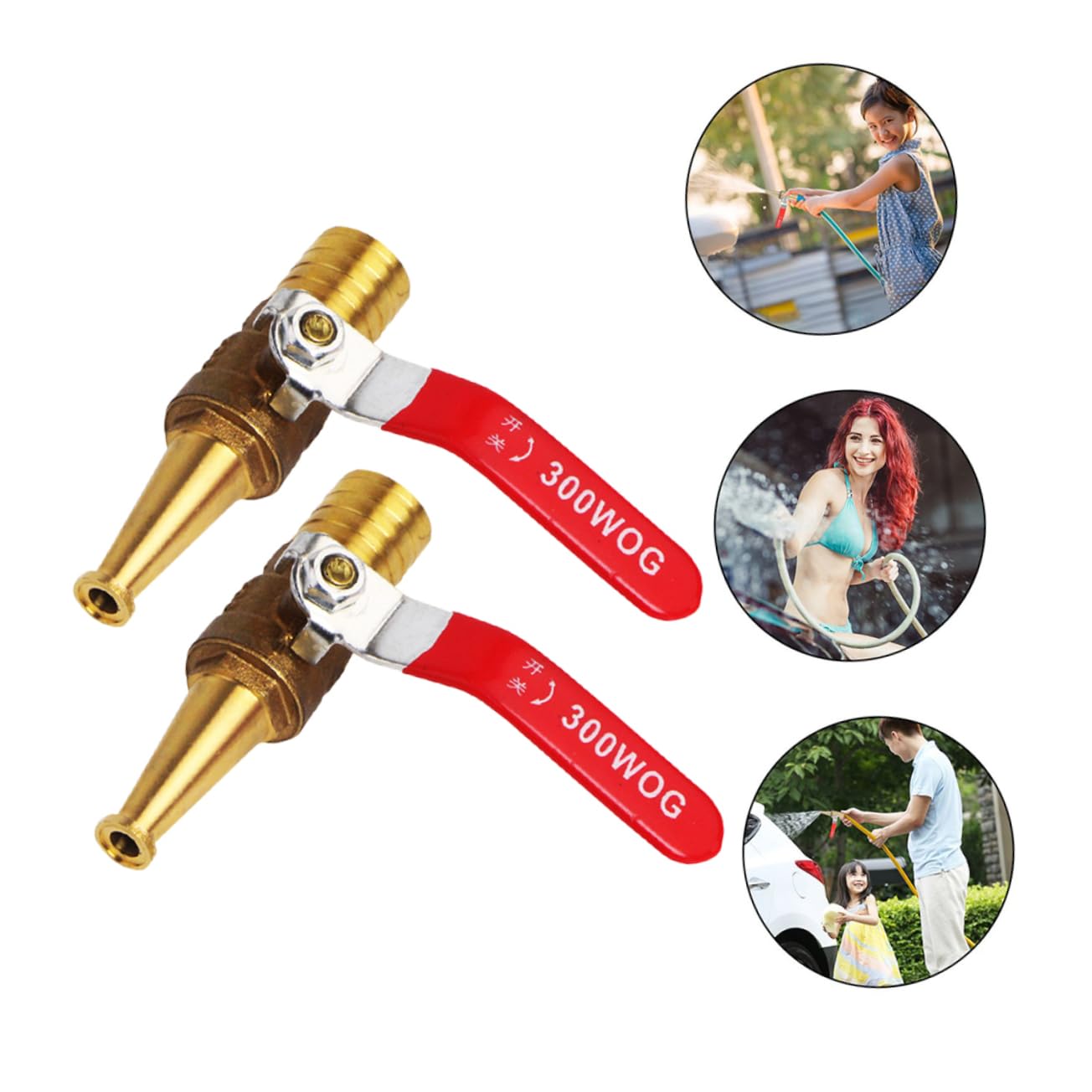 BESPORTBLE 4pezzi Ugello Per Ad Pressione Ugello Per Irrigazione e Lavaggio Auto e Resistente e Per Giardinaggio e Pulizia Esterni