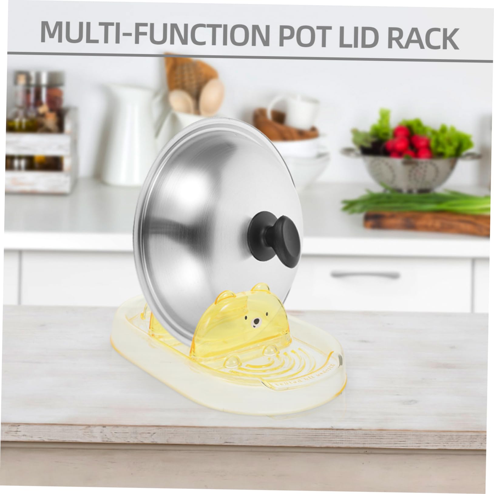 MAGICLULU 5 Pz Cremagliera Del Coperchio Porta Mestoli Da Cucina Porta Mestolo Poggia Utensili Supporto Per Coperchio Pentola Poggiautensili Da Cucina Portacucchiaio Per Piano Cottura P.s