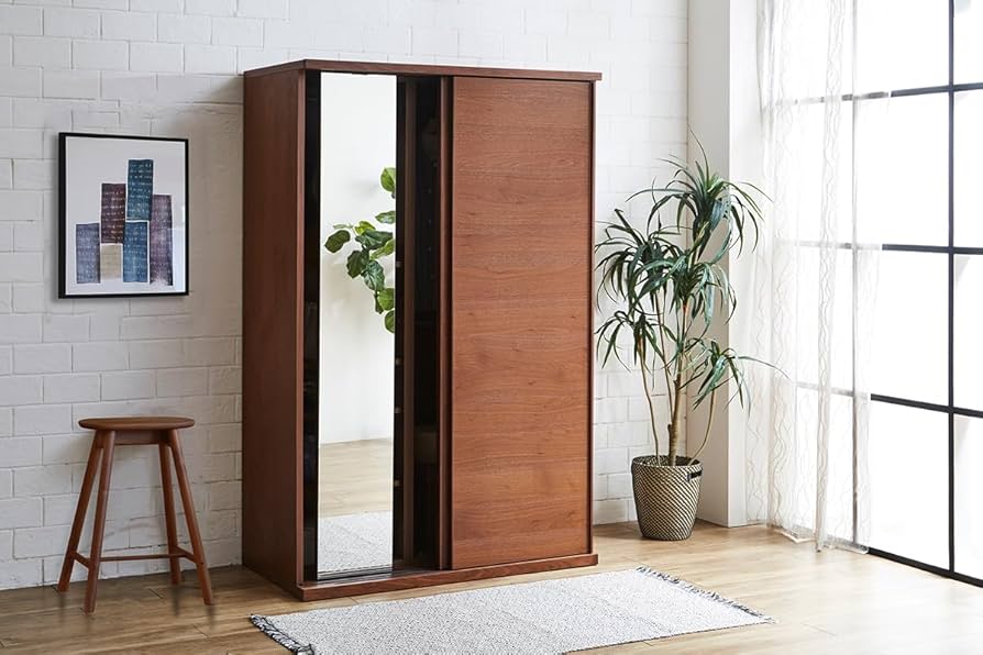 Amazon｜高野木工 LECCE レッチェ 120ワードローブ ウォルナット