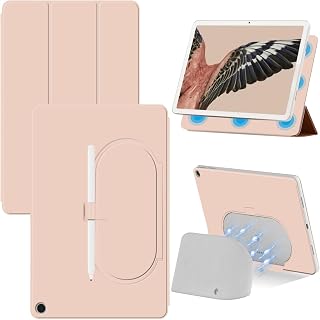 Miimall Funda protectora de piel sintética compatible con Google Pixel, ultradelgada, ligera, antiarañazos, cobertura completa, magnética, para tablet Google Pixel (11.9 pulgadas 2023), color rosa