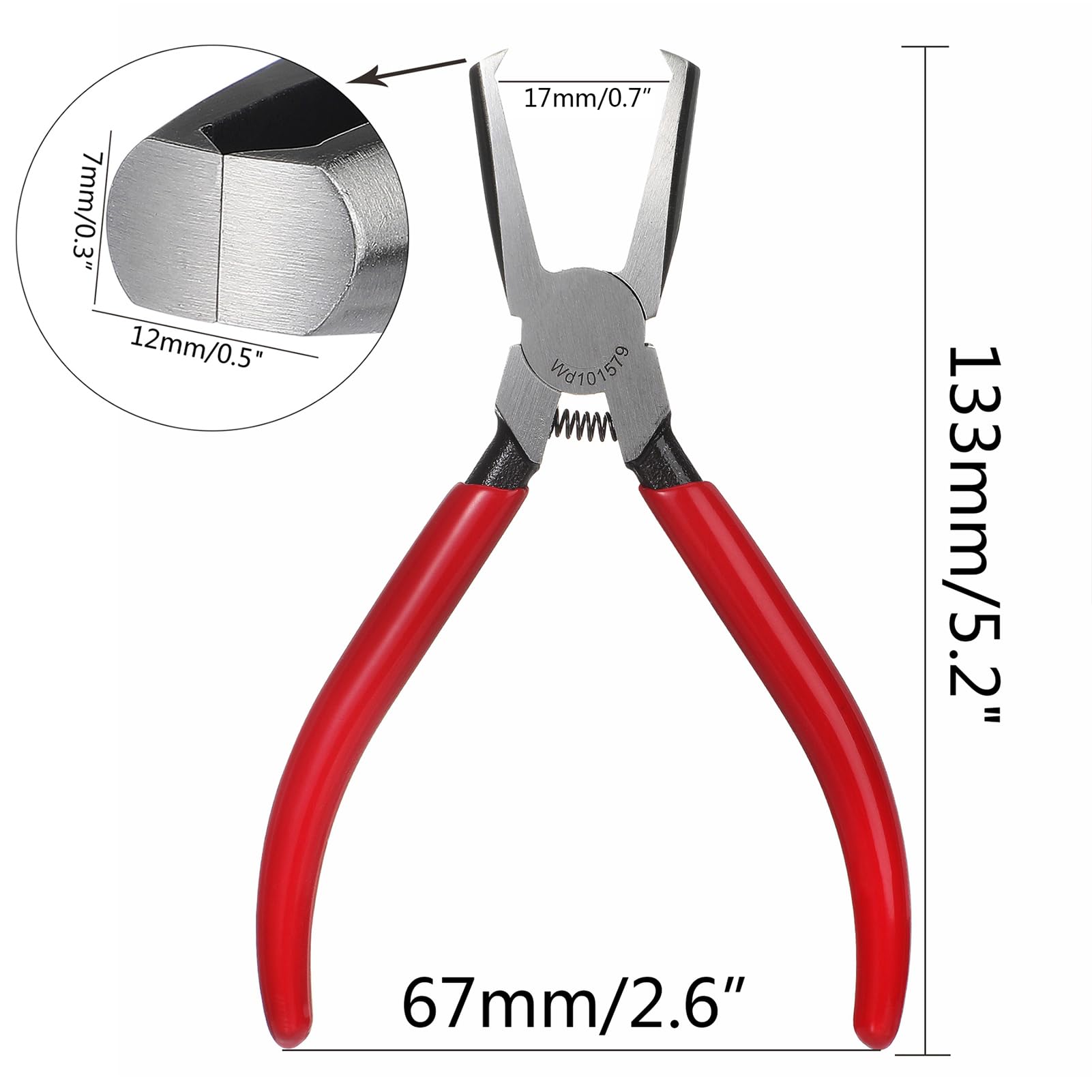 Btuty Pinza Estrattore Per Tasti Per Chitarra Da 12,7 cm In Lega Di Acciaio Pinza Universale Bonderizzata Nera Pinza Per Fili Con Manico In Gomma Pinze Per Chitarra Acustica Eelettrica