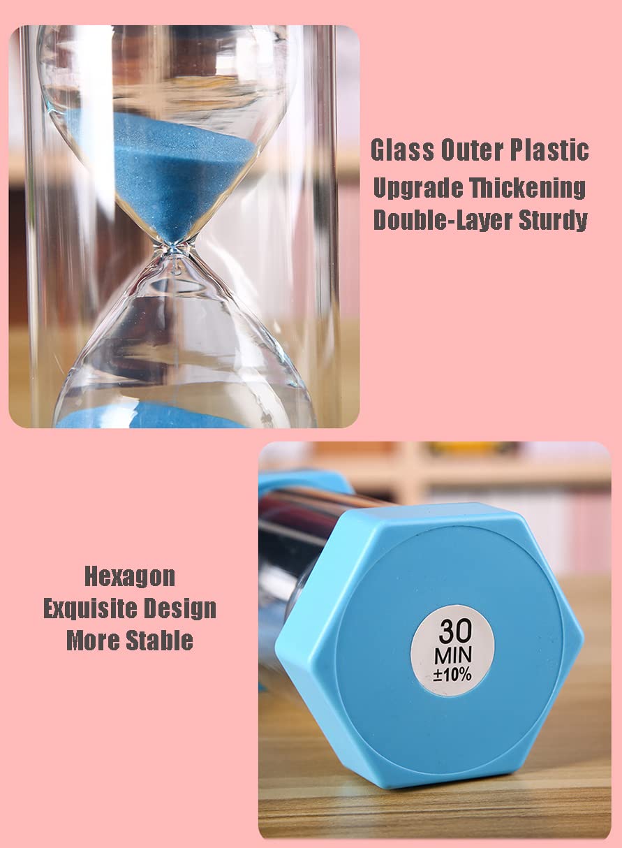 Reloj de arena, temporizador de arena, temporizadores visuales verdes for niños Temporizador de reloj de arena for la cocina, el aula mientras juega mientras hace ejercicio o trabaja cualquier edad Te