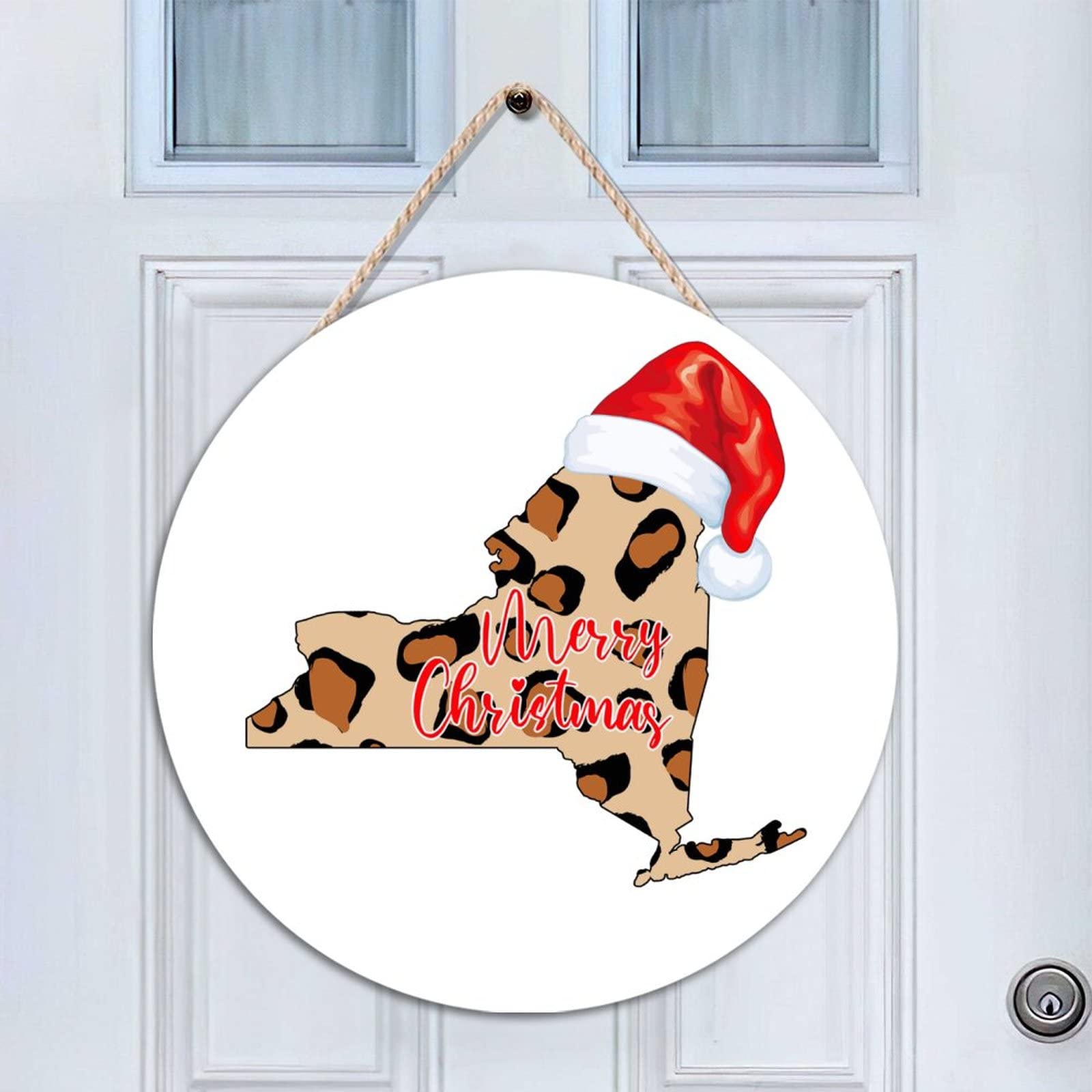 Panneau de bienvenue en bois de 45cm pour fournitures de fête et cadeau Noël