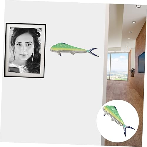 Miniatura 6 de VOSAREA Escultura de cristal 1 juego de colgante de tiburón junto al mar océano decorativo peces de acero inoxidable decoración del océano