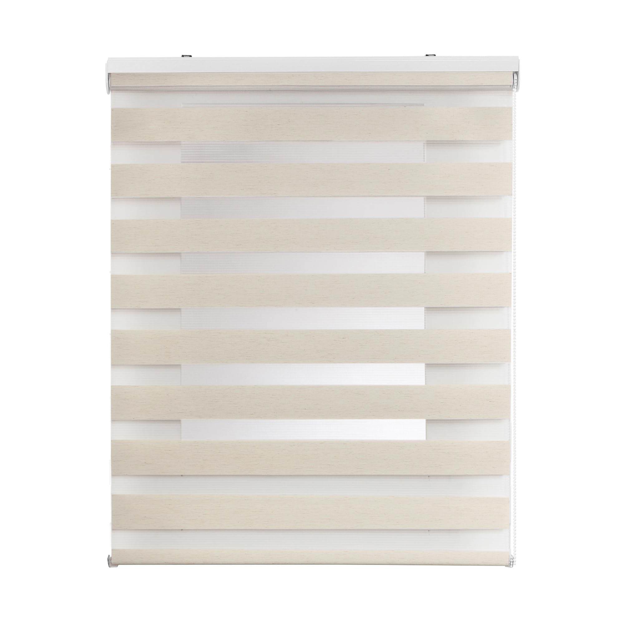 Tende a rullo per interni Giorno Notte avvolgibile Doppio strato Tessuto elegante per porta e finestra. Offrono un'adattabilità alla luminosità STORESDECO Lino 120x250 cm (Larghezza x Altezza)