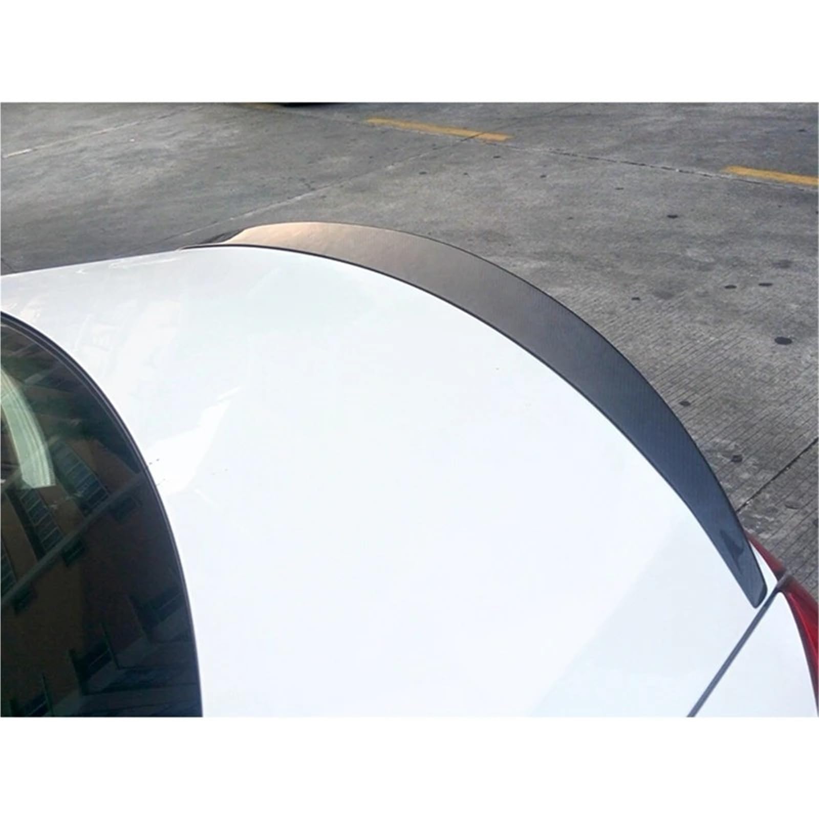 Dla Maserati Dla Quattroporte 2013-2018 Lotka Tylny Spoiler Bagażnika Skrzydło Na Klapie Modyfikacja Samochodu Spojler Tylny Trunk Wing(Real carbon fiber)
