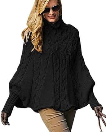 cape jumper with sleeves