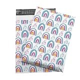 50x Designer Poly Mailers 10x13 Inch – Colorful Shipping Bags with Self Seal | Tear & Waterproof Mailing Envelopes for Packaging, Small Business & E-Commerce (Rainbow)