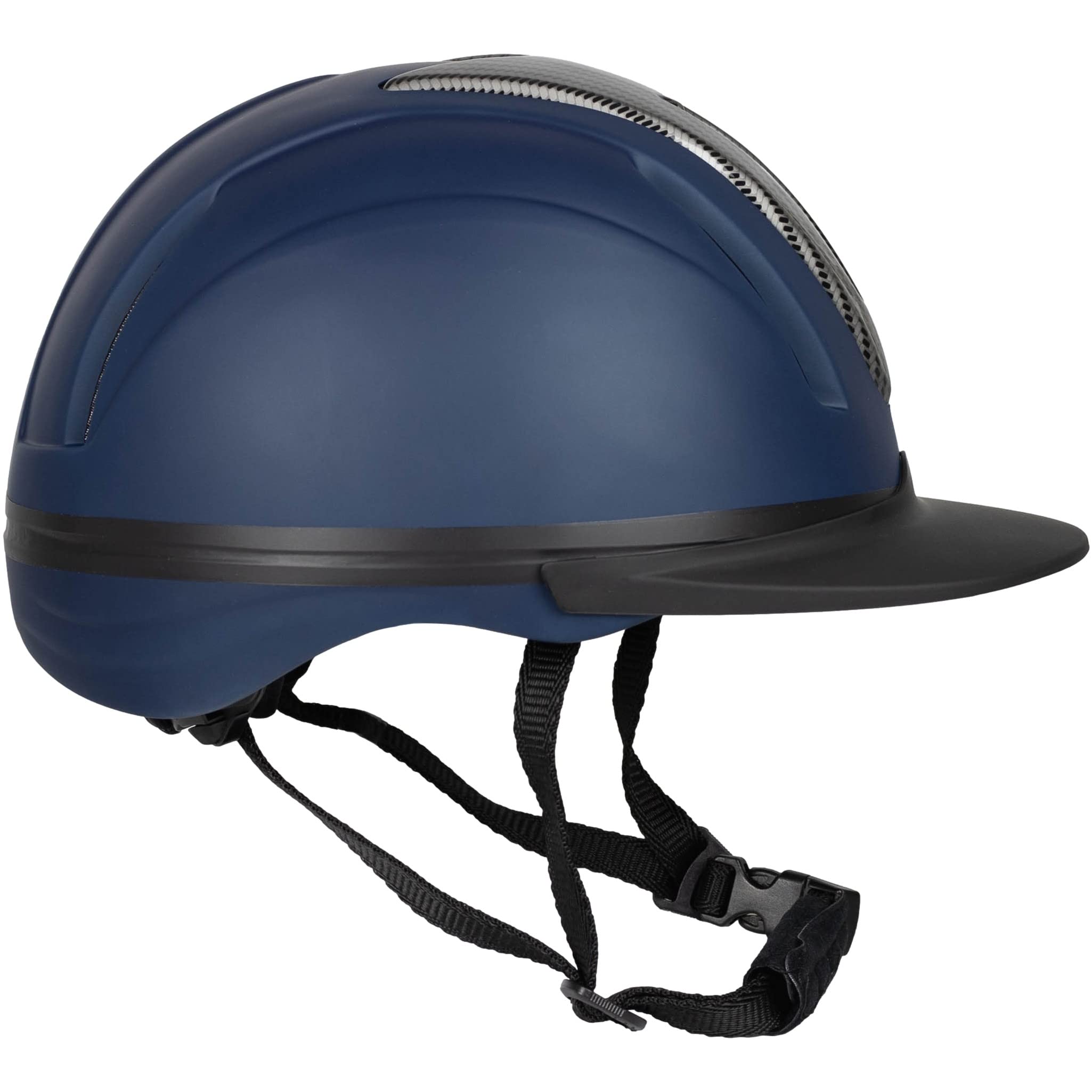 RL24 - Reithelm Innovation Carbon | Größe- & Kopfform verstellbar | Reitkappe mit Kinn- & Nackenschutz | atmungsaktives Innenfutter | Unisex Reitsport Schutzkleidung