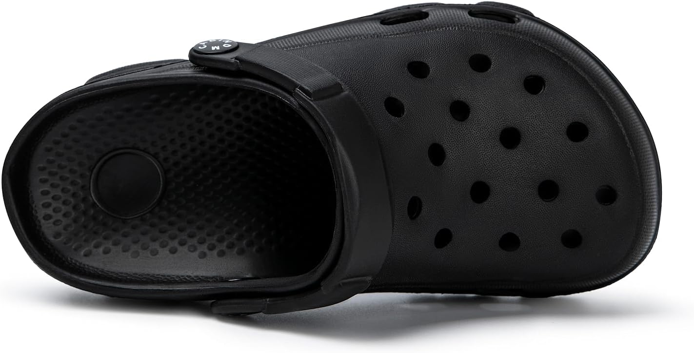 Kids Clogs for Boys Girls| Lightweight Slip On Garden Shoes with Heel Strap| Breathable Water Sandals for Summer Beach Pool Playground