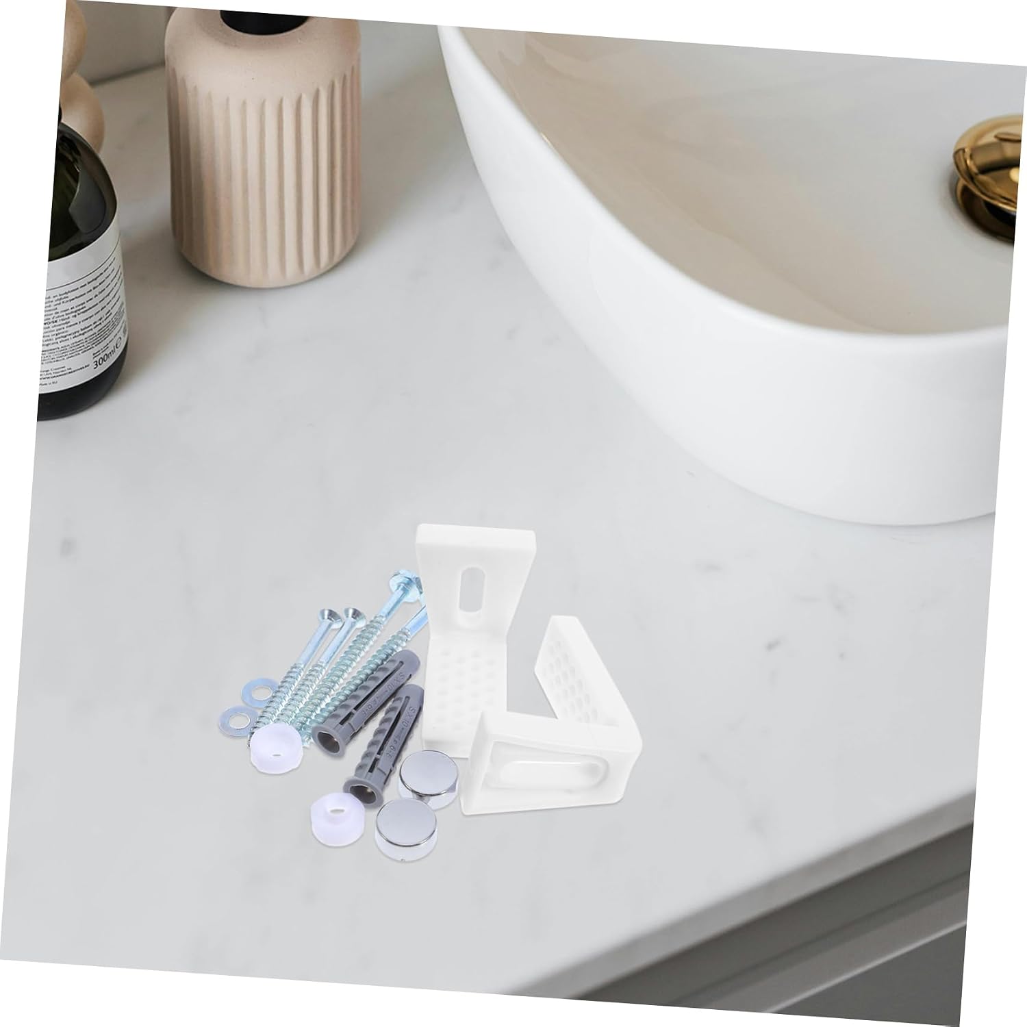 1set Toilet Seat Fixing Screws Heavy Duty Bolts for Installation Home and Public Bathrooms Rustproof Materials Easy to Install