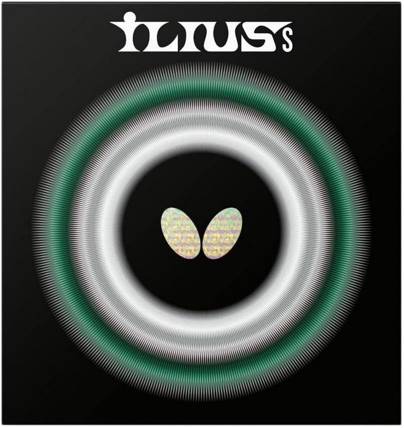 Butterfly Ilius S Table Tennis Rubber Sheet - Professional Long Pips Rubber Sheet - Available in 0.5, 1.1, and 1.3 Sponge Thicknesses - Red or Black - Made in Japan