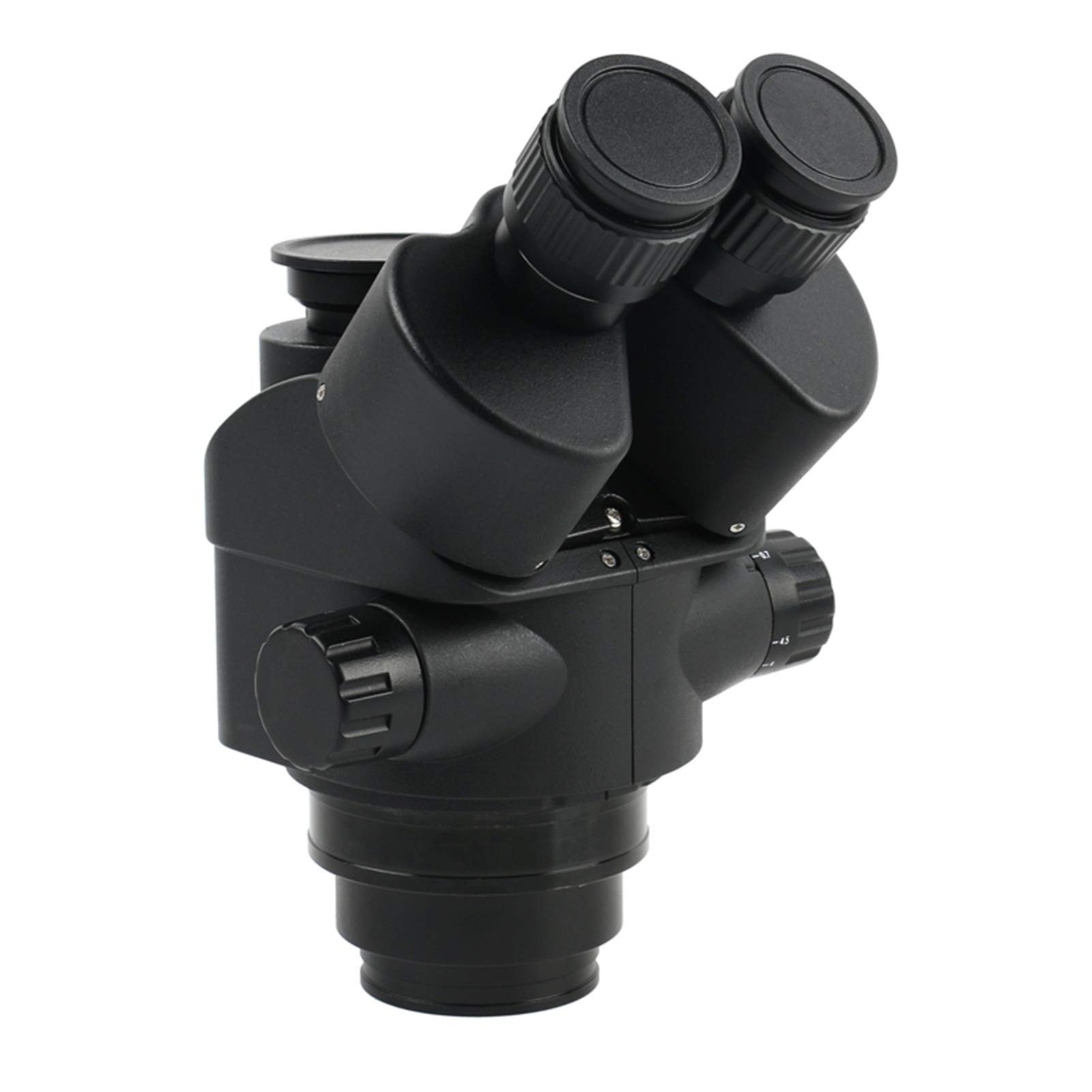 LNHHG Microscope，7X-45X 3.5X-90X Microscope Zoom Stereo Head + 0.5x 2.0x Auxiliary Lens(7x 45x)