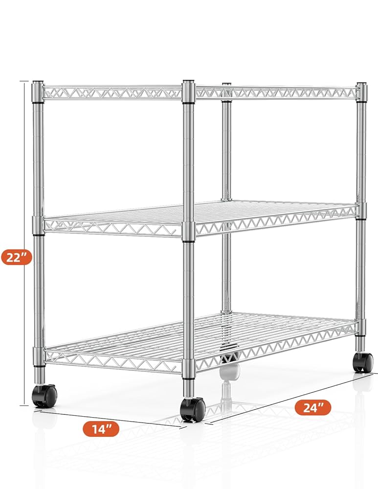 Amazon.com: Simple Deluxe Heavy Duty 3-Shelf Shelving Unit