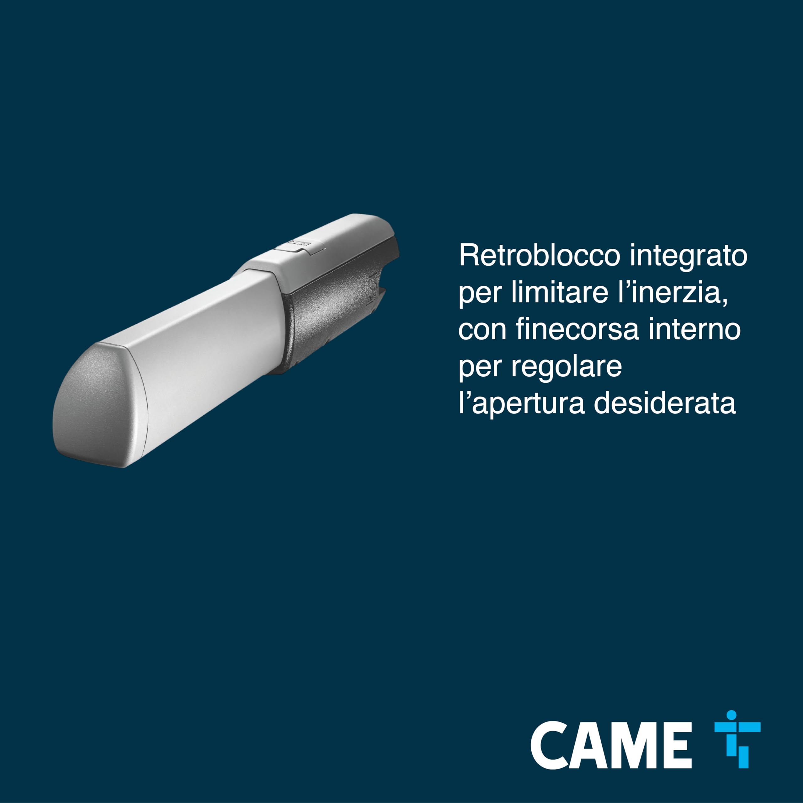 CAME Motoriduttore ATI 230V irreversibile per cancelli battenti con anta fino a 5m e 400kg con micro di finecorsa di apertura per movimenti sicuri ideale per uso residenziale e condominiale