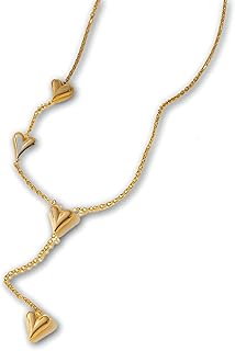 مجوهرات عصرية بسيطة - قلادة على شكل قلب من الستانلس ستيل واساور مطابقة، اكسسوارات انيقة مقاومة للماء للنساء، مثالية لاعياد الميلاد او اللحظات الخاصة