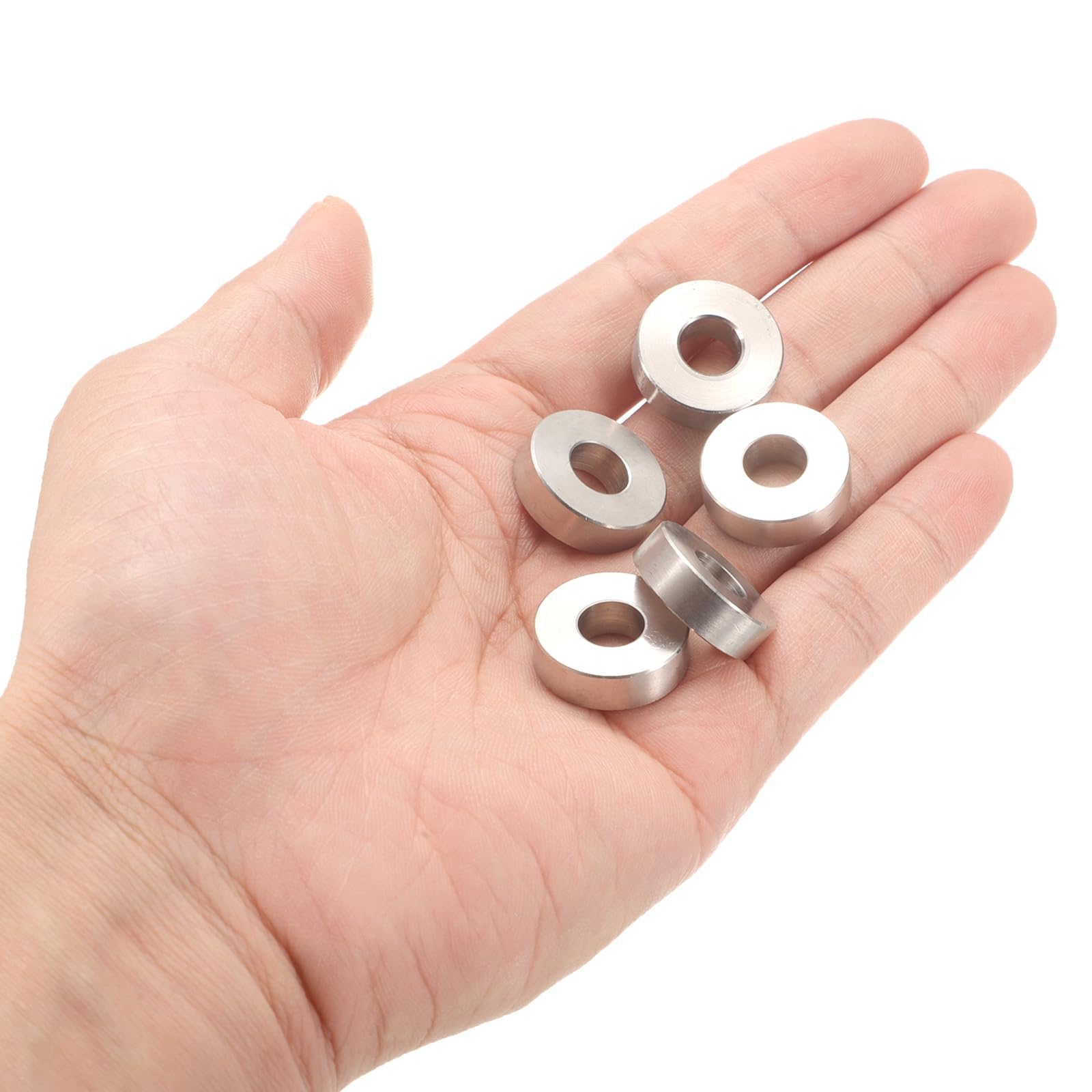 12 Pièces Entretoises Inox 8.5mm Alésage X 20mm Diamètre X 10mm Longueur - Marque Uxcell