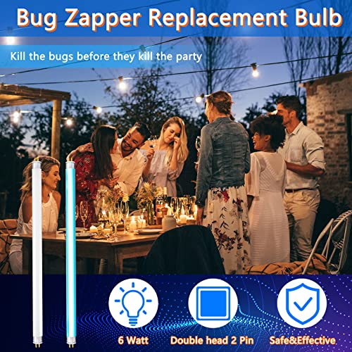 4 Pack Bug Zapper Replacement Lamp Bulb Light Tube 6W Uv Bug Zapper T5 Indoor Mosquito Zapper Electronic Bug Insect Zapper For 16 Watt Mosquito Insect Killer #TOP3
