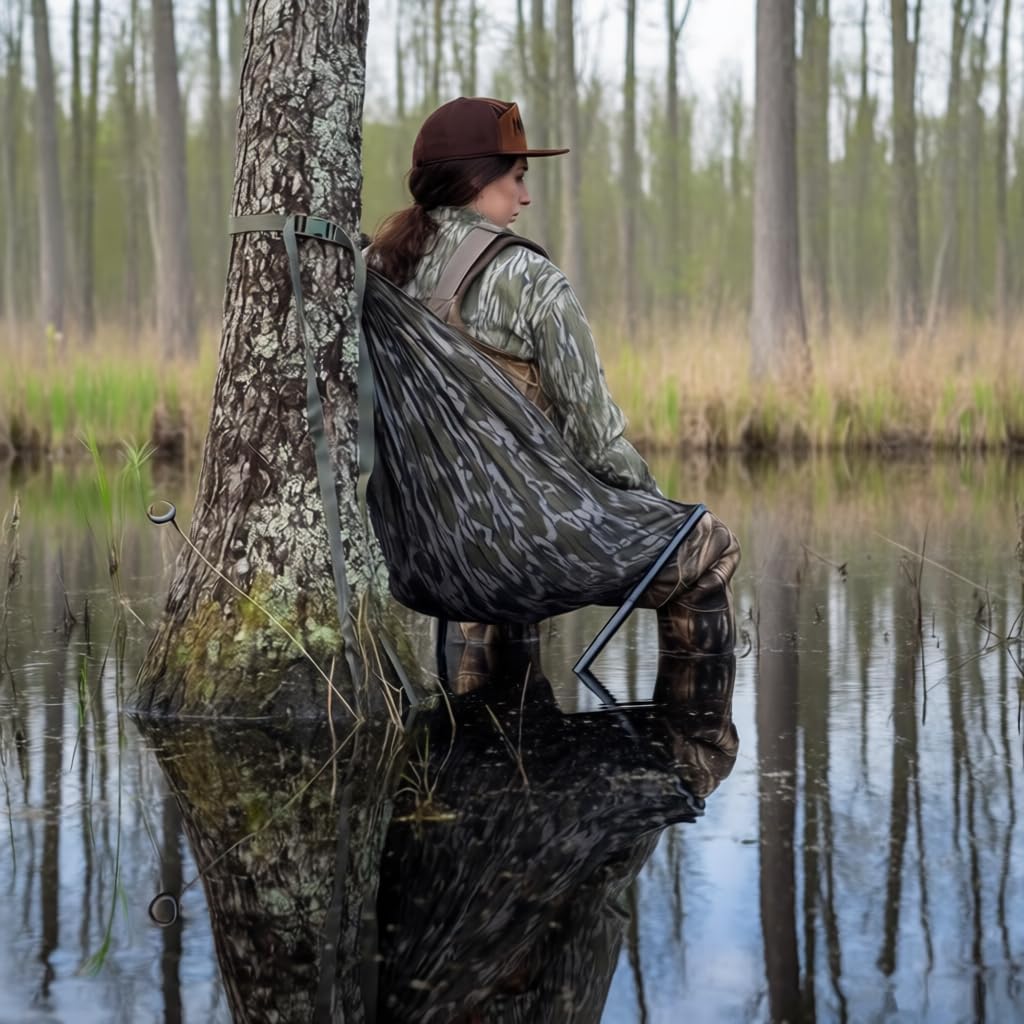Portable Hunting Chair, Low Down Hunting seat, Turkey Hunting Gear, Hammock Chair for Deer, Hunting Essentials