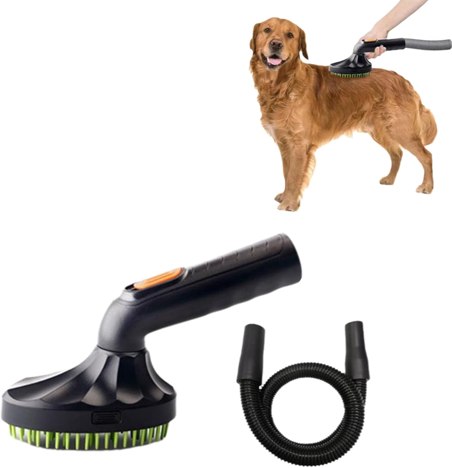 View of Amazon.com - Pet Shedding Brush Vacuum Attachment,Dog Brush Vacuum ...