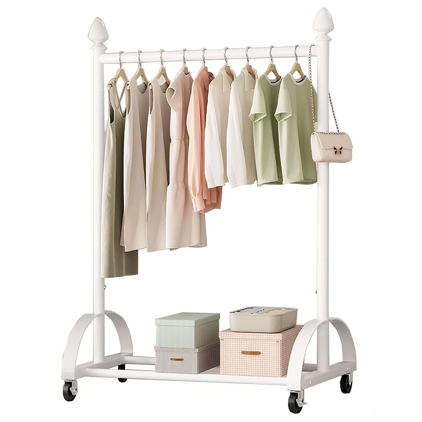 Portant à vêtements robuste pour organiser la chambre et simplifier le rangement quotidien