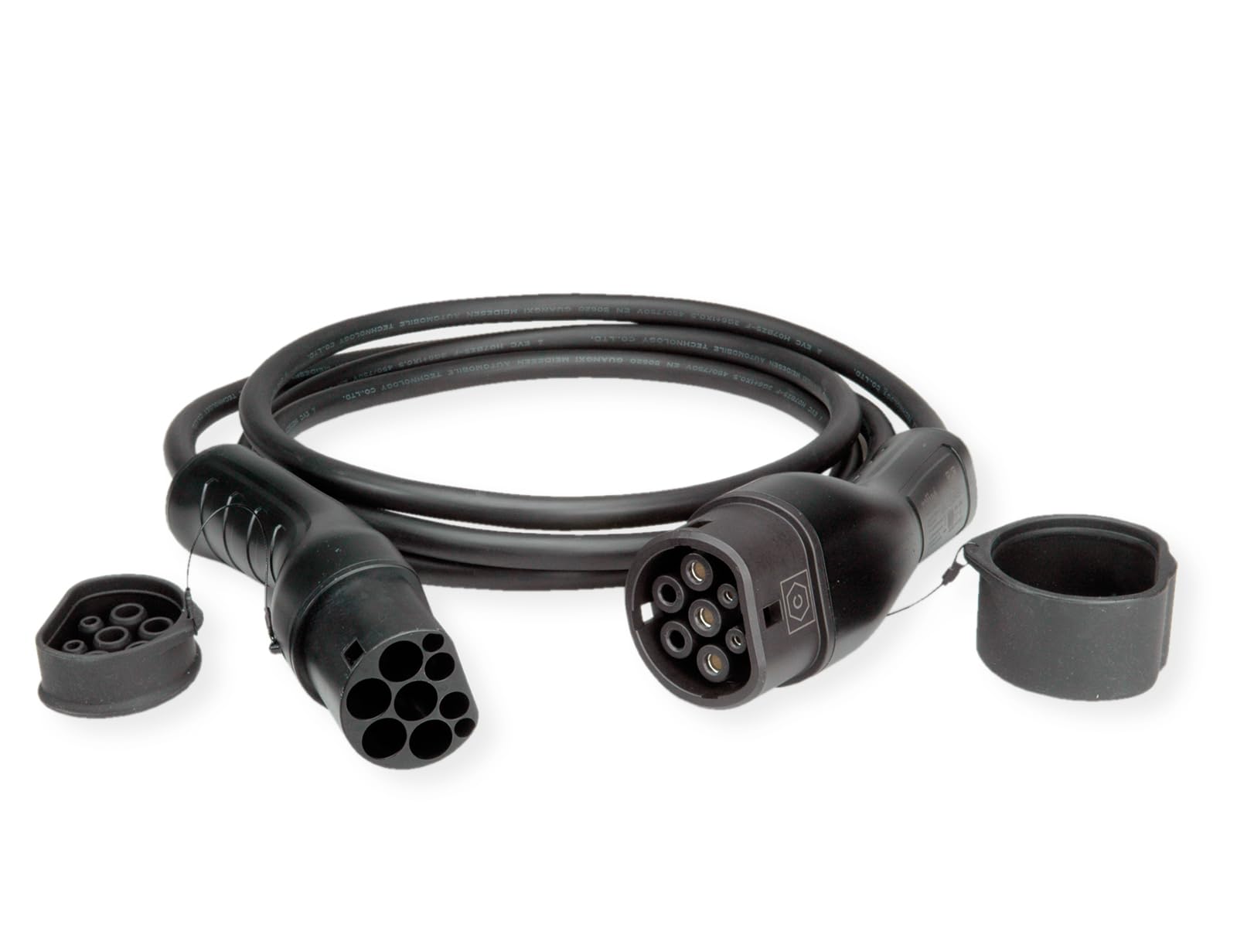 ROLINE Cable de Carga para e-Car Tipo 2, 1 Fase, 250VAC (1P+N+E), 32 A, 7,4 kW, 3 m