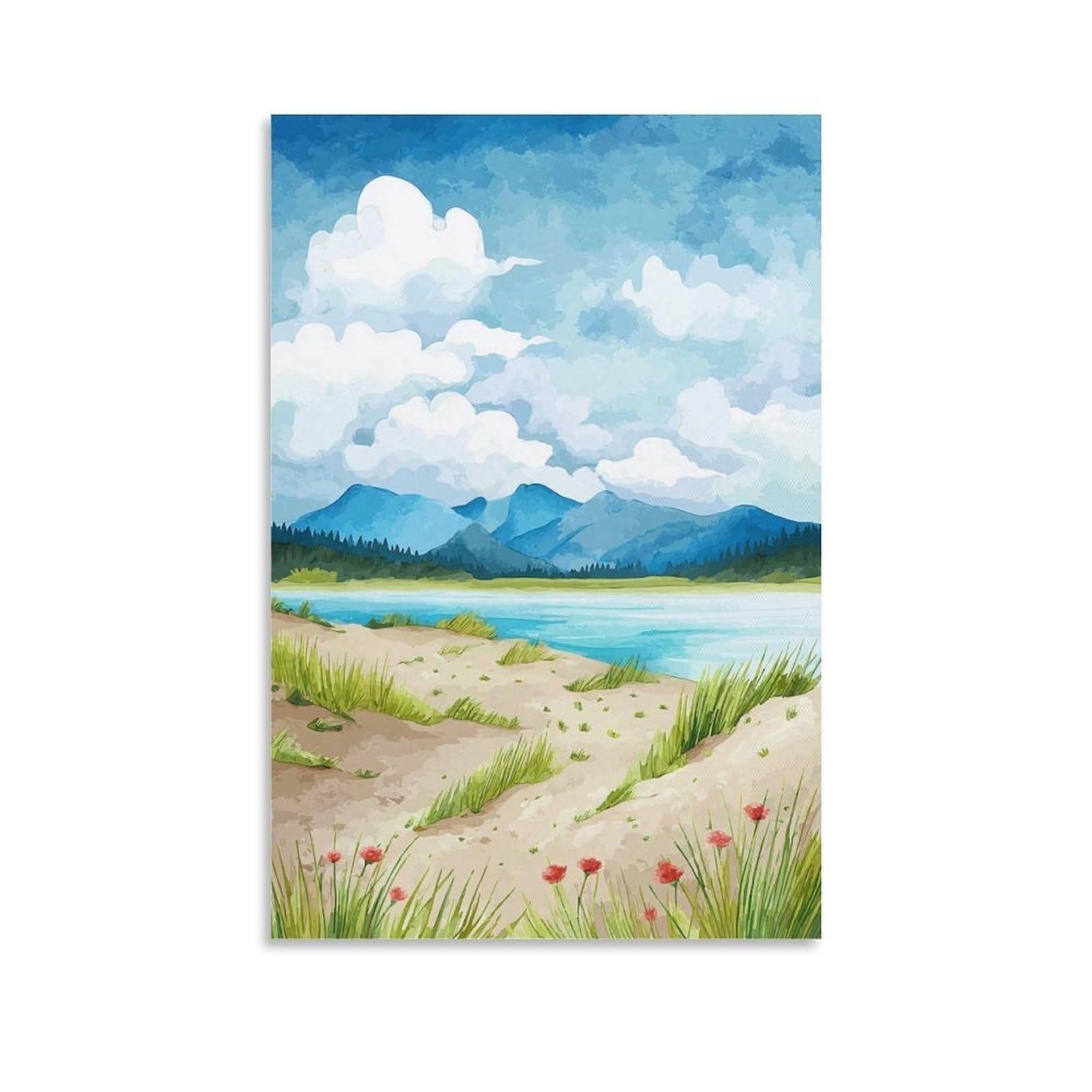 ZBBGGOZ Kobuk Valley National Park Poster 20x30inch(50x75cm) Vintage Watercolor Canvas Art