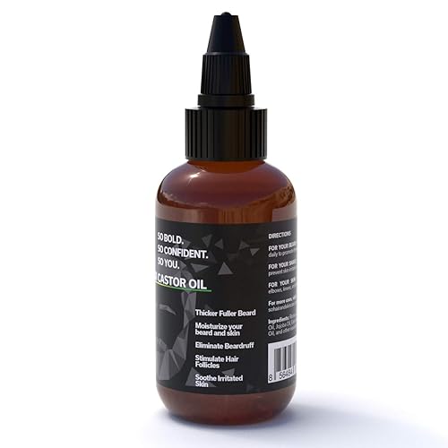 Miniatura 6 de Aceite de ricino negro y barba de absorción rápida de SO Jamaican promueve el crecimiento de la barba y el cabello el mejor aceite para el