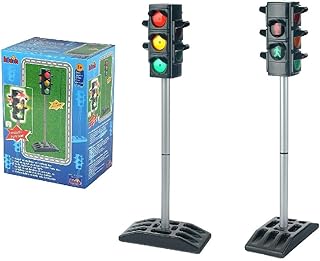 Theo Klein 2990 Ampel I Batteriebetriebene Verkehrssampel mit manuellem oder automatischem Ampelzyklus I Maße: 27 cm x 12,...