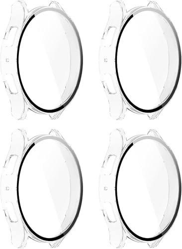 4 Pack - 44mm Hard Case Screen Protectors Compatible with Galaxy Watch 6 - Generic (4 x Transparent)