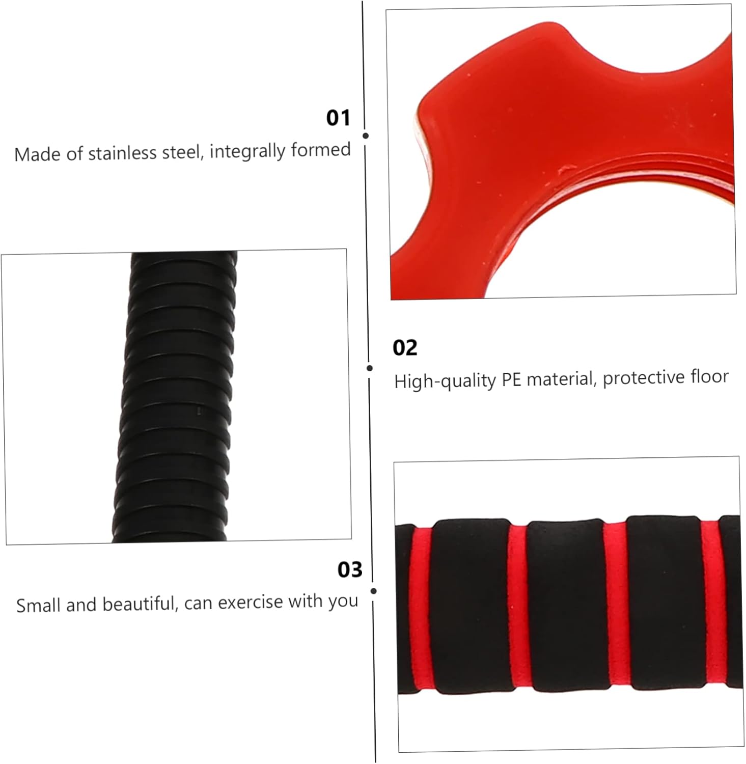 BESPORTBLE Dumbbell Bars with Ultra Precision Threaded Handles for Balanced Weightlifting Training at Home Gym Accessories for Workouts