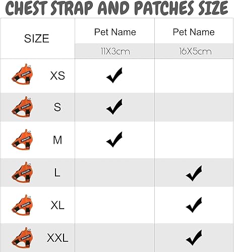 Miniatura 4 de Parches personalizados con nombre para arnés o collar de perro, texto personalizable, parches tácticos extraíbles, 2 parches personalizados para