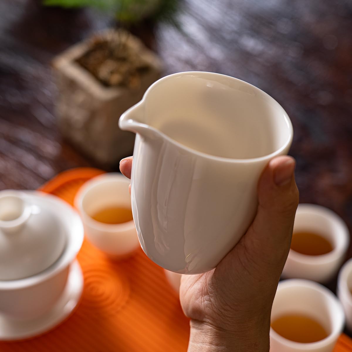 KEYDUACU Gaiwan Tea Set,Chinese Gongfu Tea Set,Portable for Adults,Travel image 5