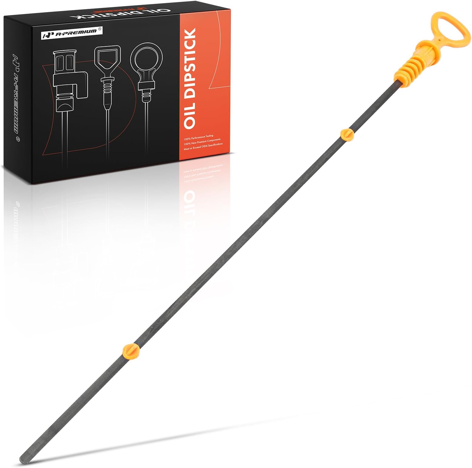 A-Premium Engine Oil Dipstick Dip Stick Compatible with Volkswagen Jetta 1999-2005, Golf 2000-2006, Beetle 1999-2004 & Audi TT/TT Quattro 2000-2006, 1.8L, Engine Oil Level Dipstick