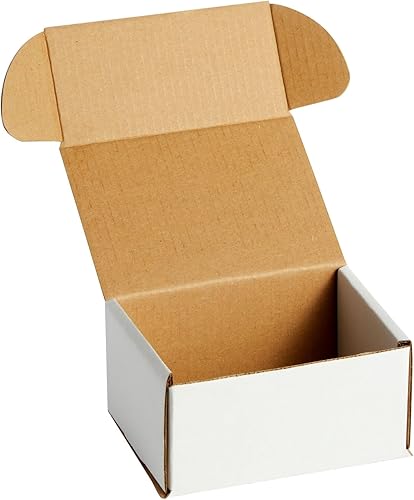 Miniatura 9 de Stockroom Plus Buzón de correo – Paquete de 50 cajas de cartón corrugado blanco, 4 x 3 x 2 pulgadas, cajas plegables para tarjetas de visita y