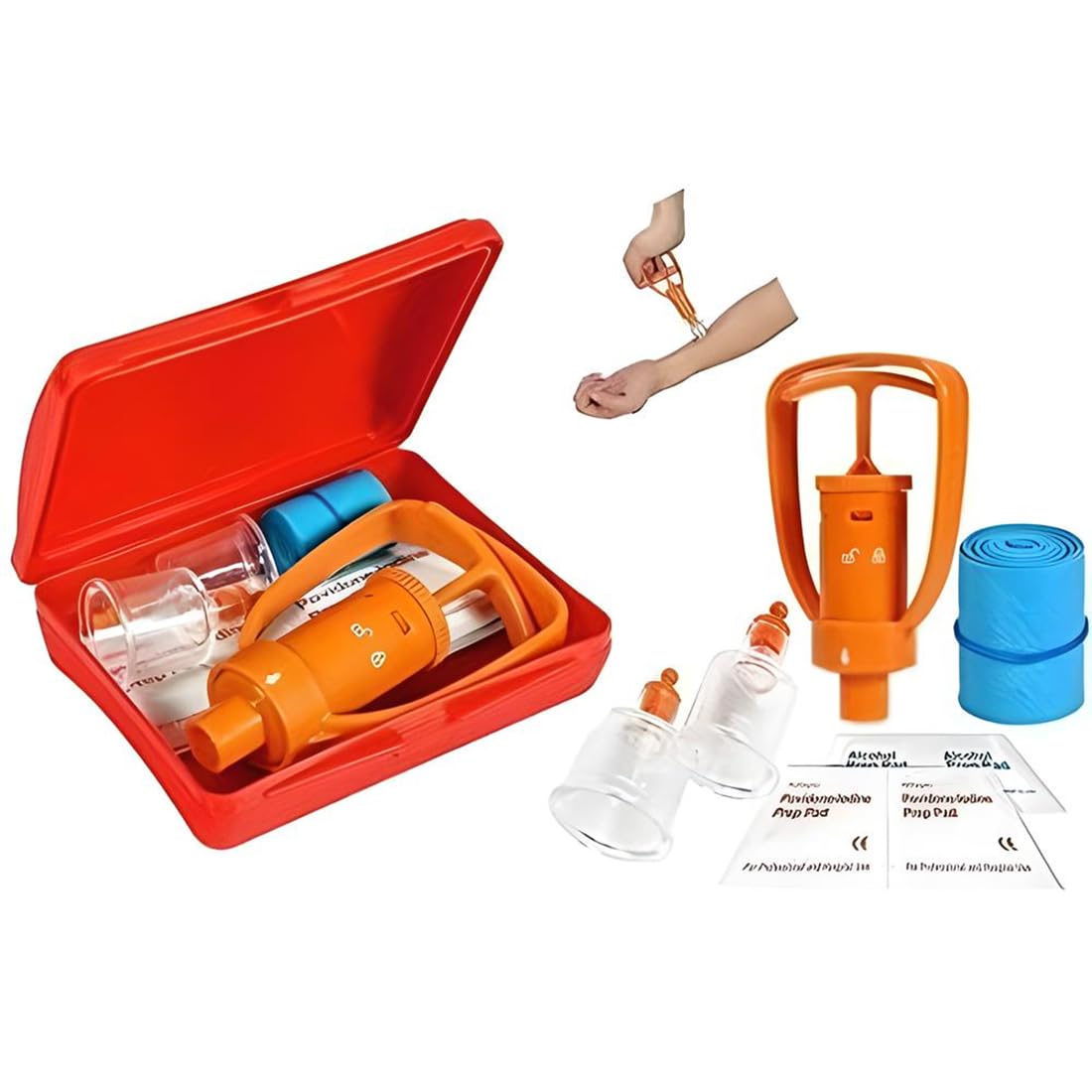 ARMM Products Snake Bite Suction Kit – First Aid Venom Extractor Pump for Snake Bites, Bee Stings & Spider Bites-image-43