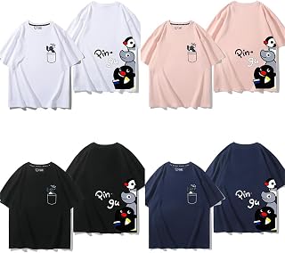 ピングー グッズ ｔシャツ 半袖 夏服 肌着 丸首 日常服 可愛い 上着 トップス 速乾 快適 通気性 カジュアル 萌えグッズ 通学 通勤 誕生日 男女兼用 (M,04)