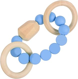 ibasenice 1Pc Mordedor Pulseira Brinquedos De Madeira Do Bebê Kidcraft Playset Silicone Brinquedos Do Bebê Infantil Mordedor Pulseira Crianças Mordedor Mordedor Bebê Brinquedo Calmante