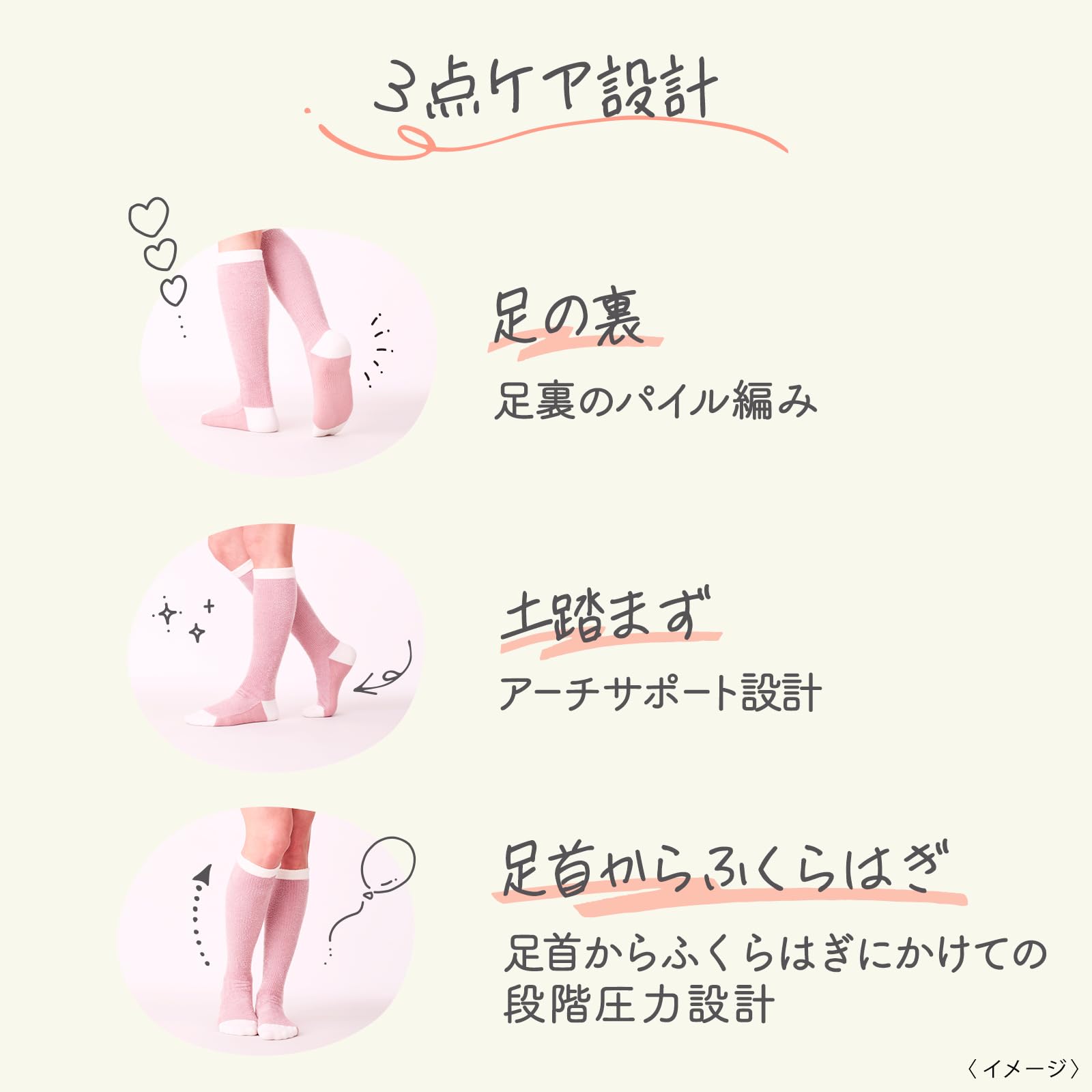 Amazon.co.jp: メディキュット フワッとキュッと 着圧ルームソックス