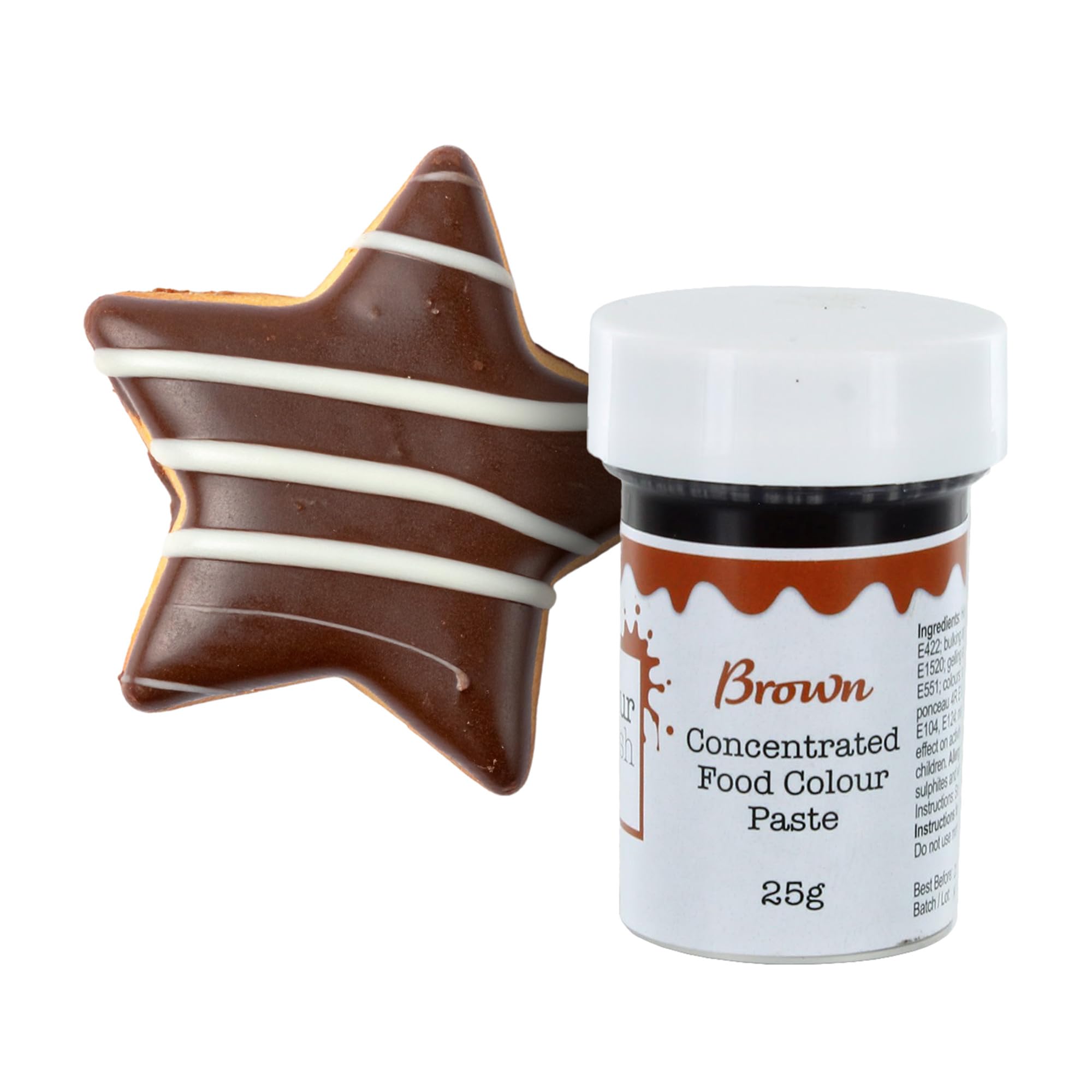 Colour Splash Concentrated Food Colouring Paste | Brown | Vibrant Edible Colour For Baking, Colours Fondant, Buttercream, Cake Mix - 25g